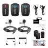 Saramonic Blink 500 B2 TX+TX+RX Wireless Omni Lavarier Mic - Original - Hitam
